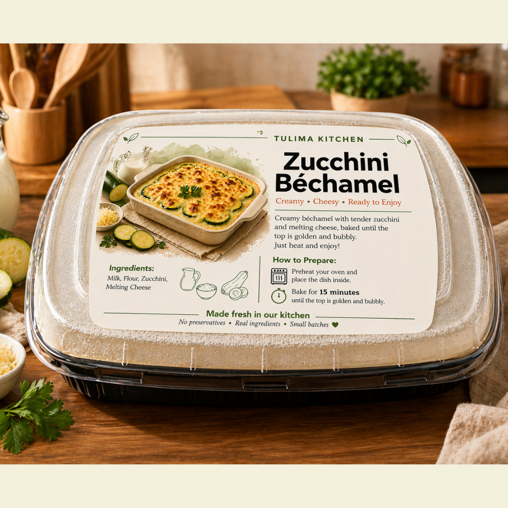 Zucchini Creamy Béchamel [ Serves 2-3]