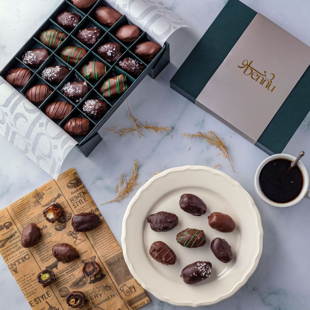 Bennu Assorted Belgian Chocolate Covered Dates 